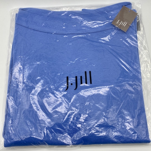 J. Jill MP NEW Pima Cotton Elbow-Sleeve Boat-neck Top NWT - Picture 4 of 6